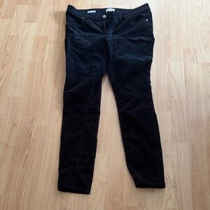 LOFT Dark Corduroy Trousers